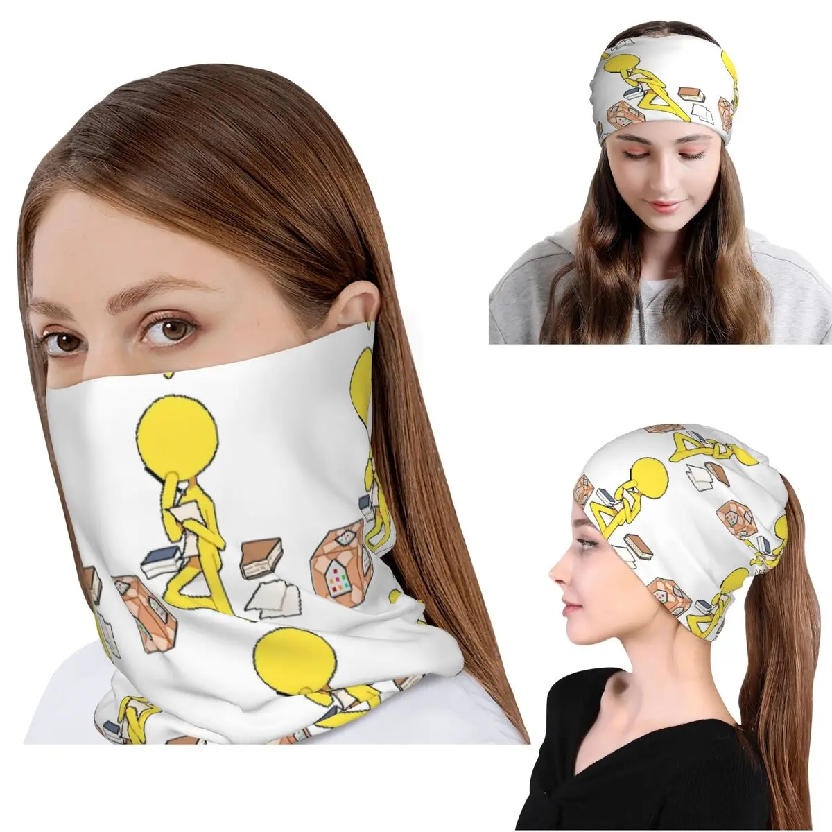 Knit Beanie Hat Warm - Alan Animation Becker Funny Bandana Neck