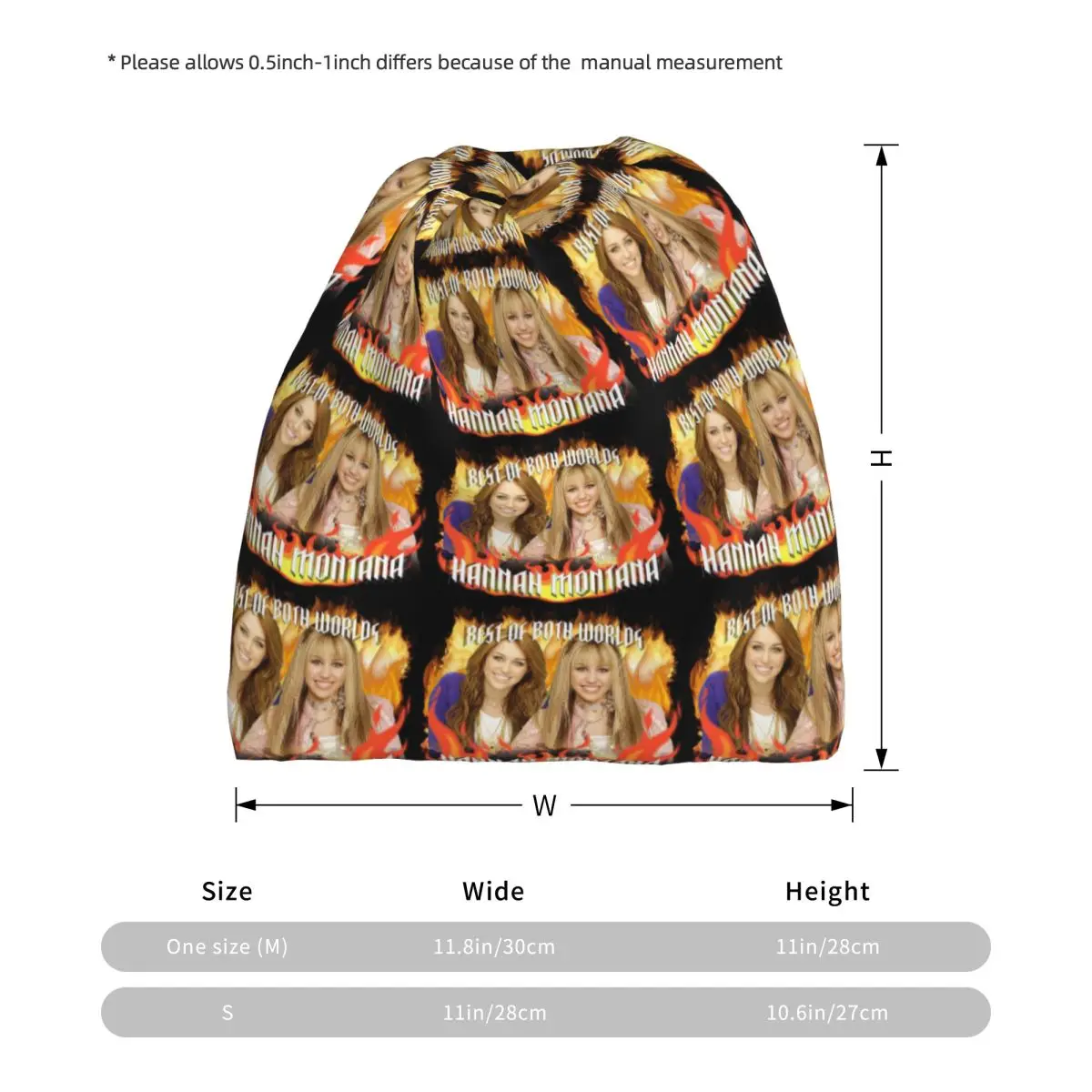 Hannah Montana Collage Bandana - Knit Beanie Hat Warm ulasan dan harga