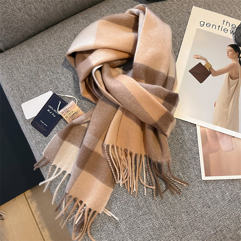 Winter 100% Merino Wool Scarf  - Wool Scarf Men ulasan dan harga