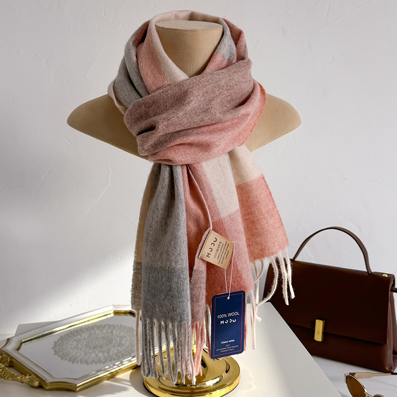 Winter 100% Merino Wool Scarf  - Wool Scarf Men ulasan dan harga