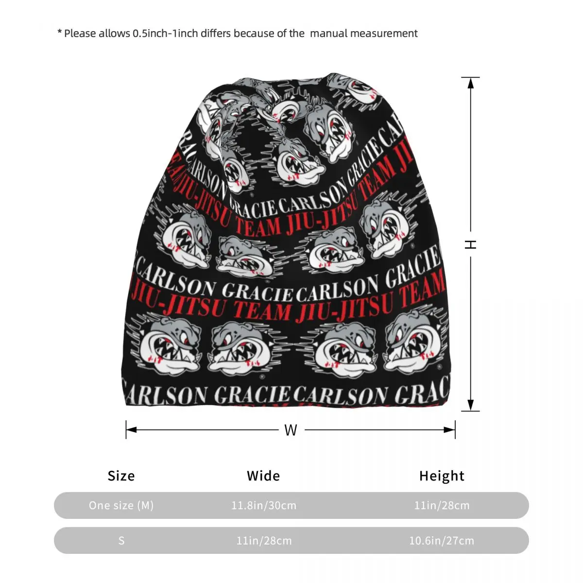 Carlson Gracie Jiu-Jitsu Team  - Knit Beanie Hat Warm ulasan dan harga