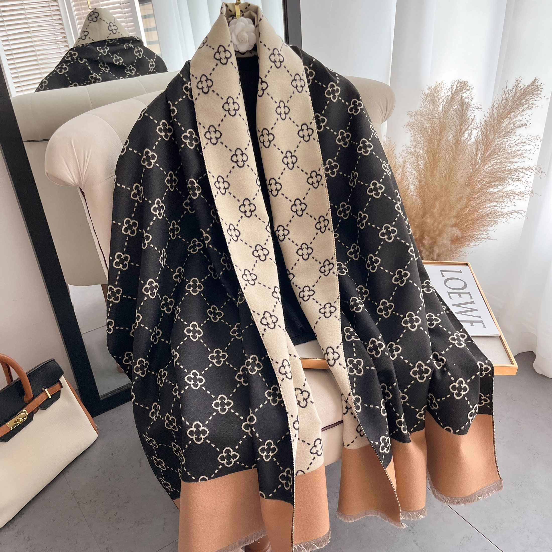 NEW Luxury Winter Thick Warm S - Wool Scarf Men ulasan dan harga