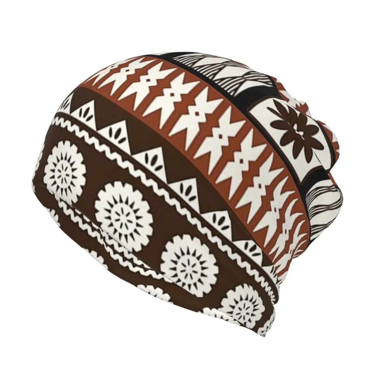 Fijian Masi - Tapa Bandana Nec - Knit Beanie Hat Warm ulasan dan harga
