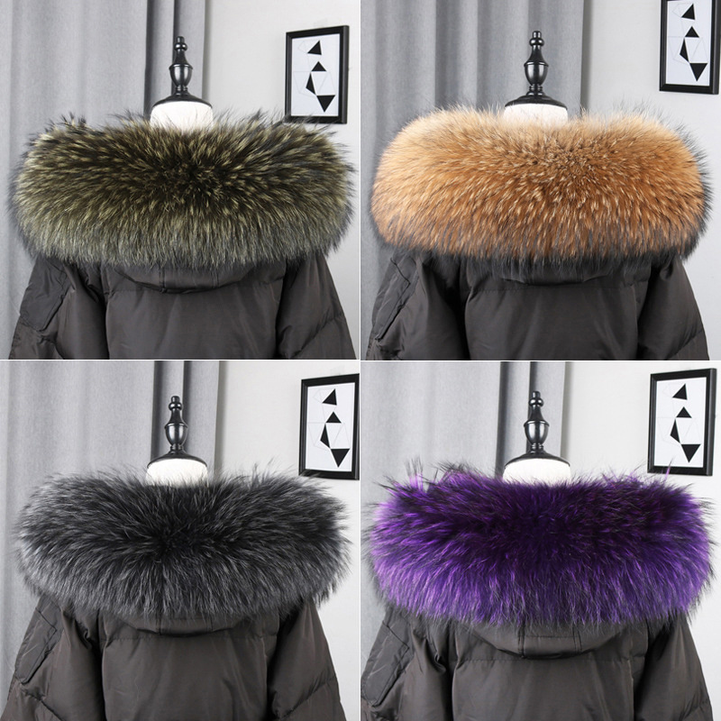 100% Real Fur Collar Coat Wint - Shawl Wrap Winter ulasan dan harga