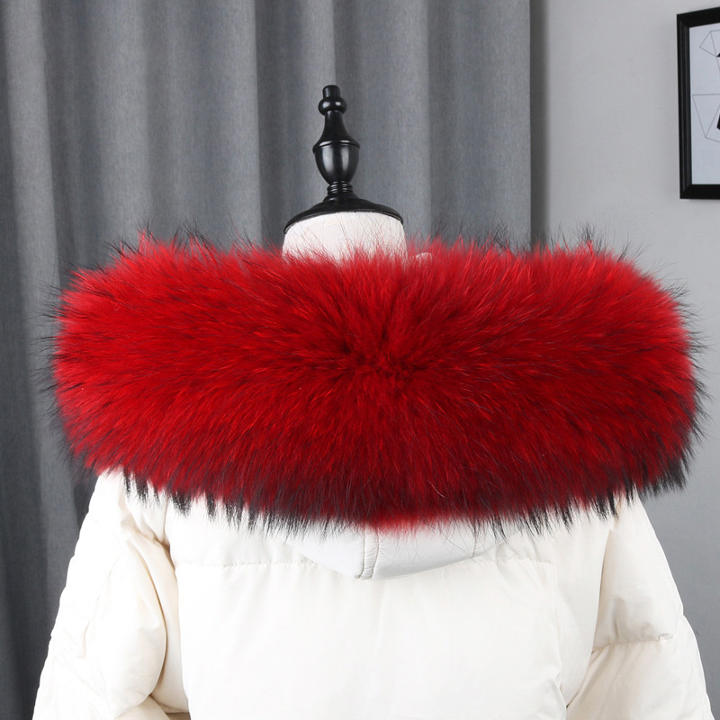 100% Real Fur Collar Coat Wint - Shawl Wrap Winter ulasan dan harga