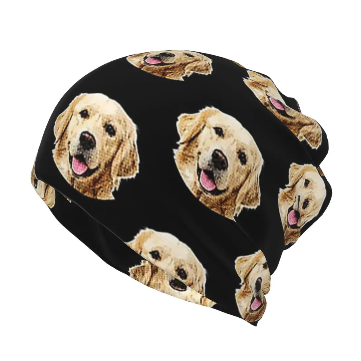 Funny Golden Retriever Face Po - Knit Beanie Hat Warm ulasan dan harga